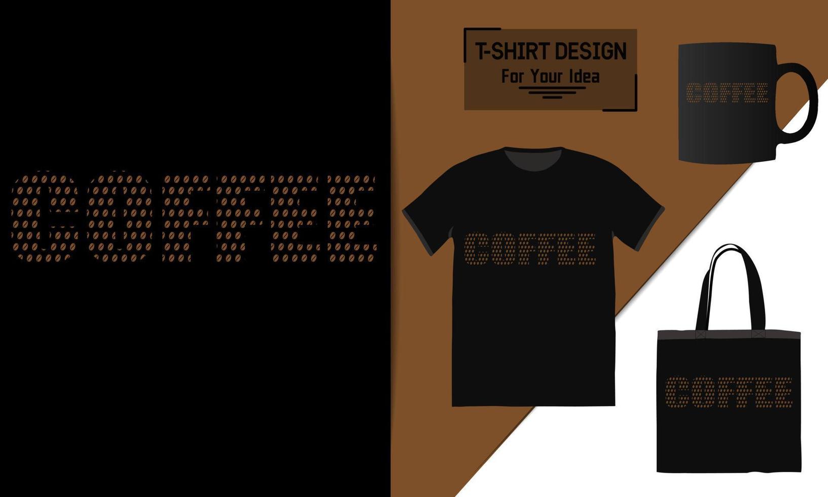 Kaffee-T-Shirt-Design Kaffee-Vektor-T-Shirt Kaffee-Liebhaber-T-Shirt vektor