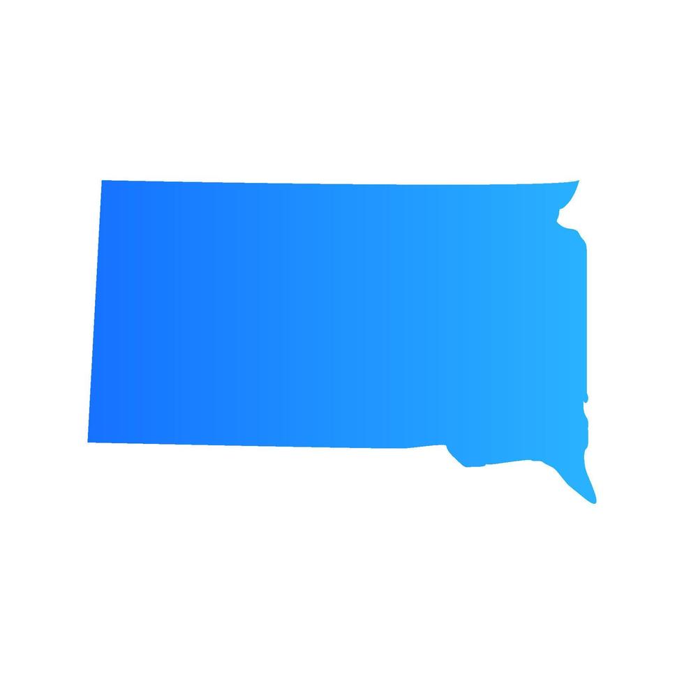 South Dakota-Karte illustriert vektor