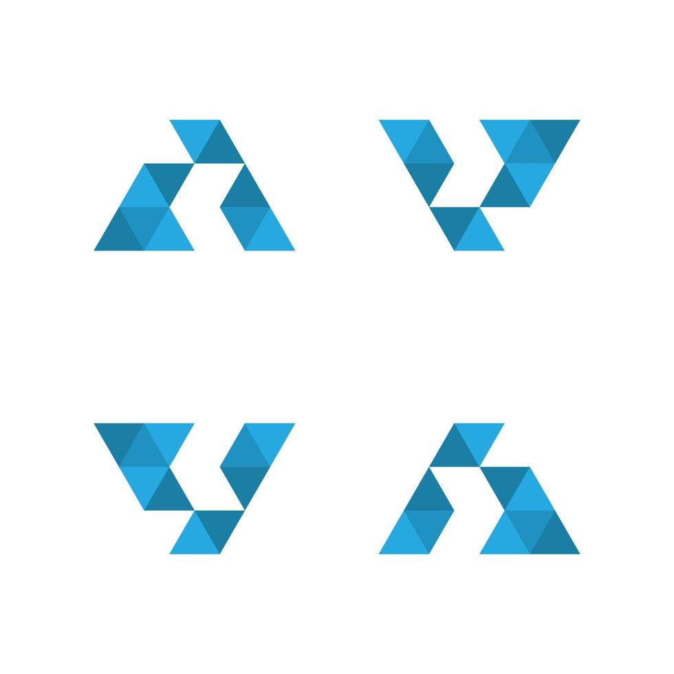 geometrisk logotyp bokstav vektor