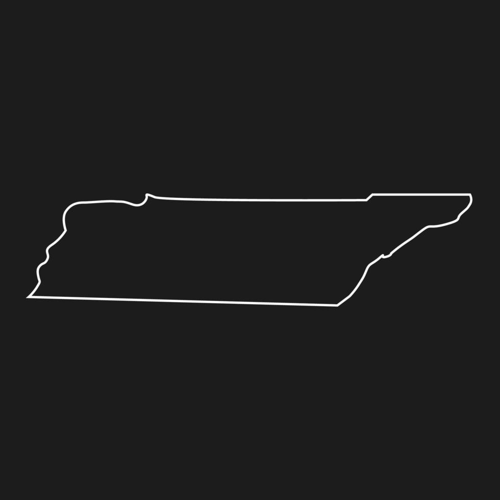 Tennessee-Karte illustriert vektor