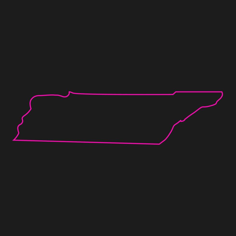 Tennessee-Karte illustriert vektor