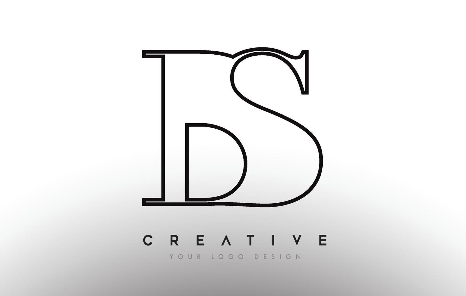 bs bs brief design logo logotype icon konzept mit serifenschrift und klassisch elegantem look vektor