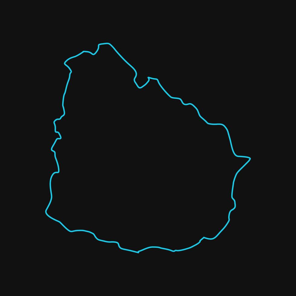 uruguay karte illustriert vektor