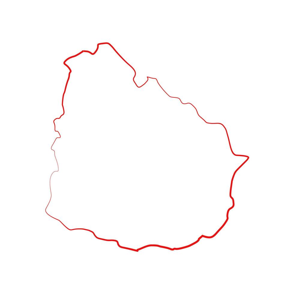 uruguay karte illustriert vektor