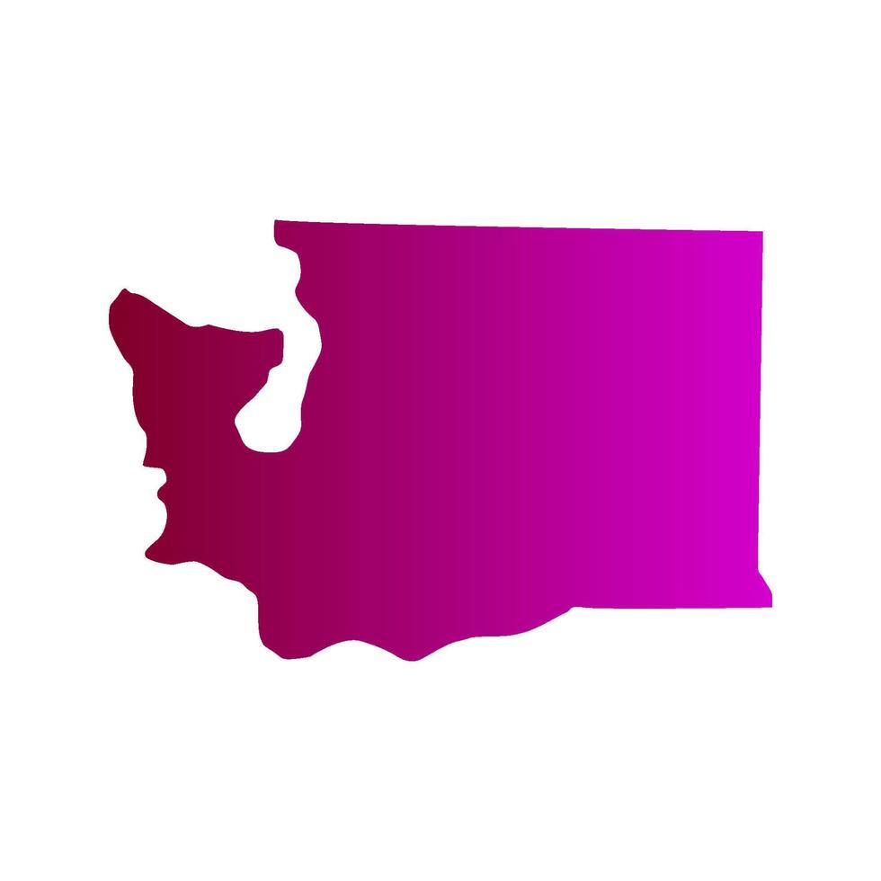 Washington-Karte illustriert vektor