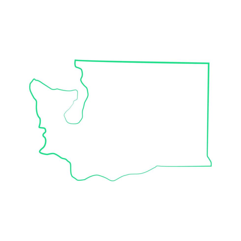 Washington-Karte illustriert vektor