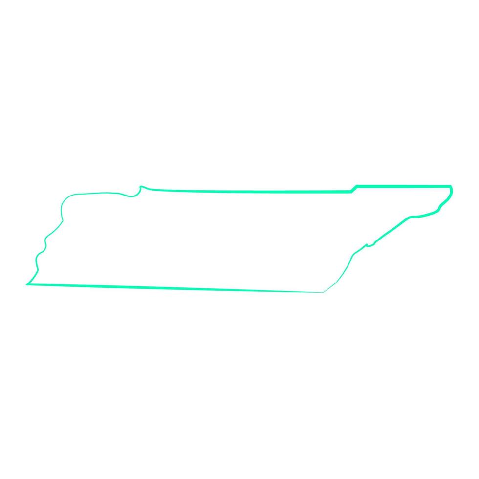 Tennessee-Karte illustriert vektor