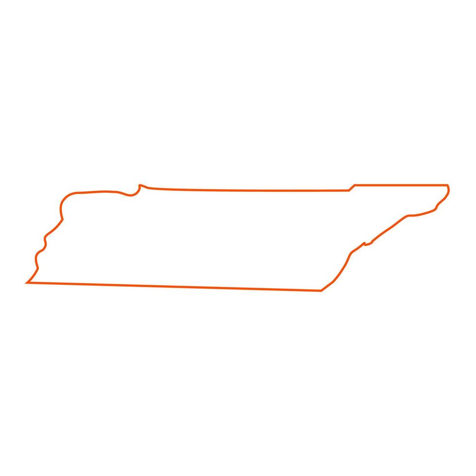 Tennessee-Karte illustriert vektor