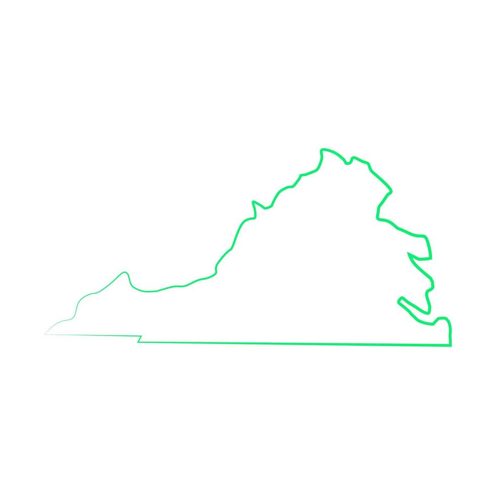 Virginia-Karte illustriert vektor