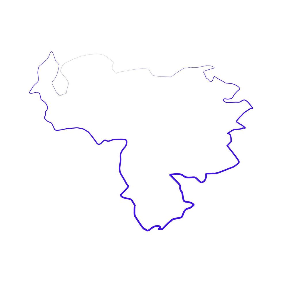 venezuela karta illustrerad vektor