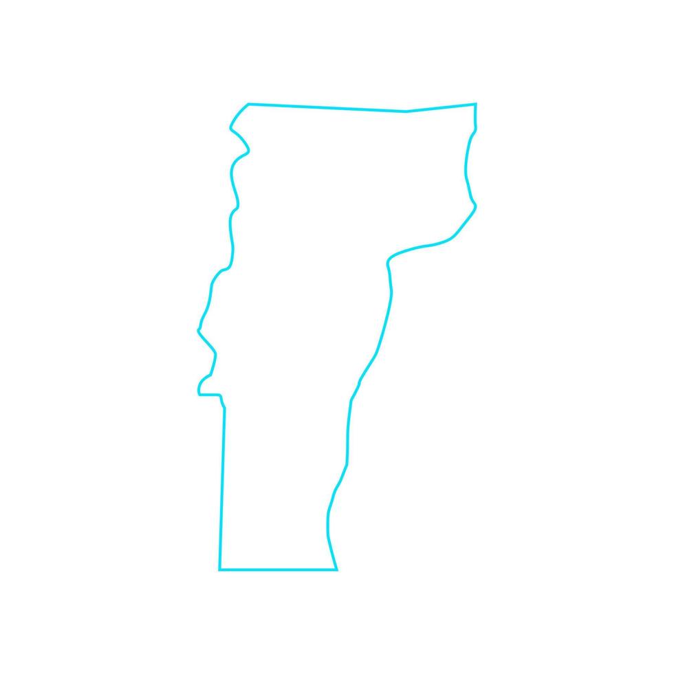 illustrierte Vermont-Karte vektor