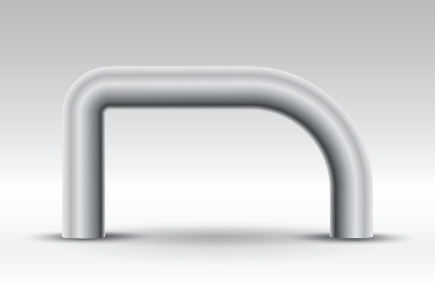 Arch Tube 3D Gate Eingang Ausstellungsvektor editierbar mit modernem Stil auf isoliertem Hintergrund vektor