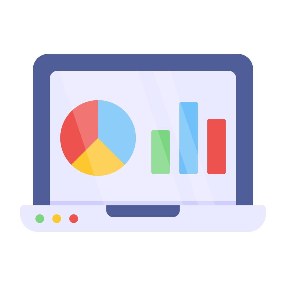 moderne Designikone der Online-Infografik vektor