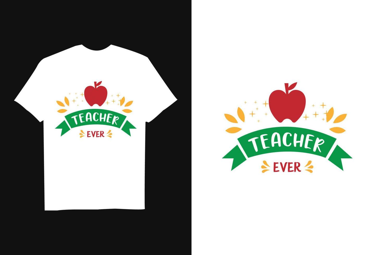 Happy Teachers Day T-Shirt-Design vektor