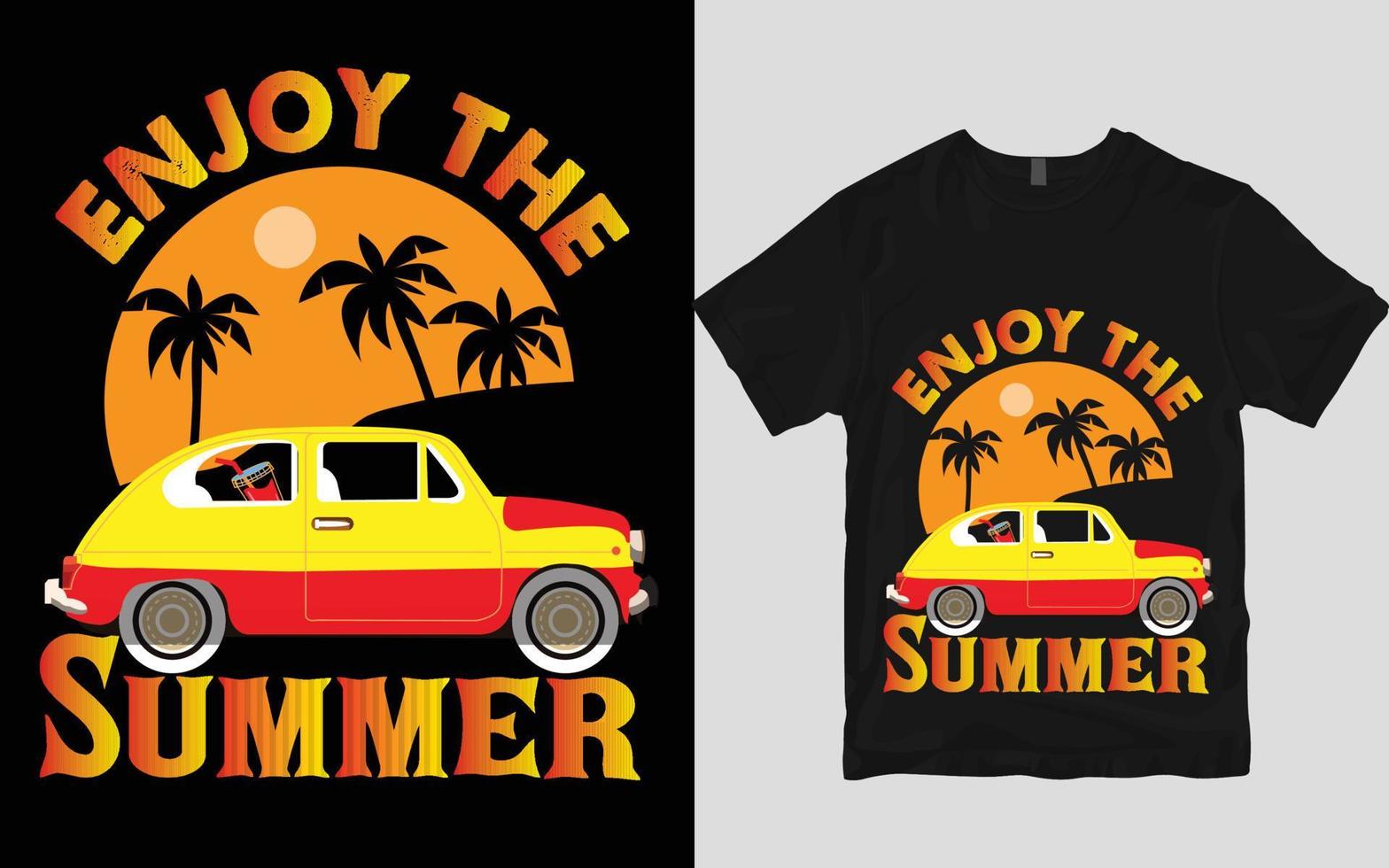 Sommer-T-Shirt-Design vektor