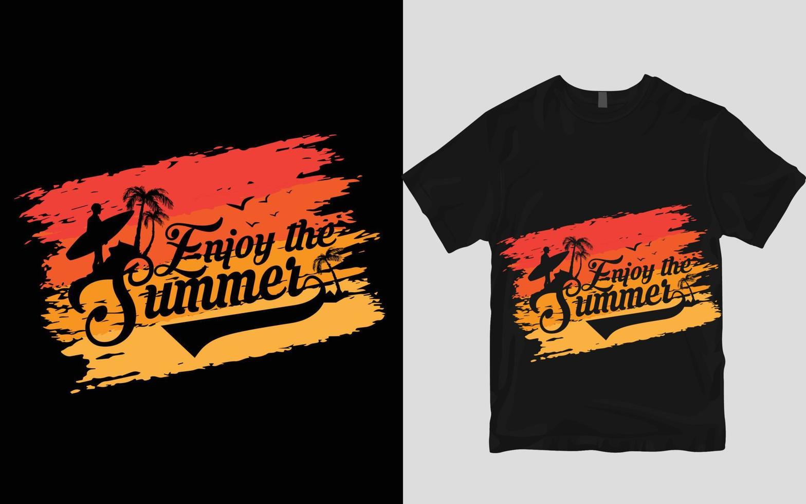 sommar t-shirt design vektor