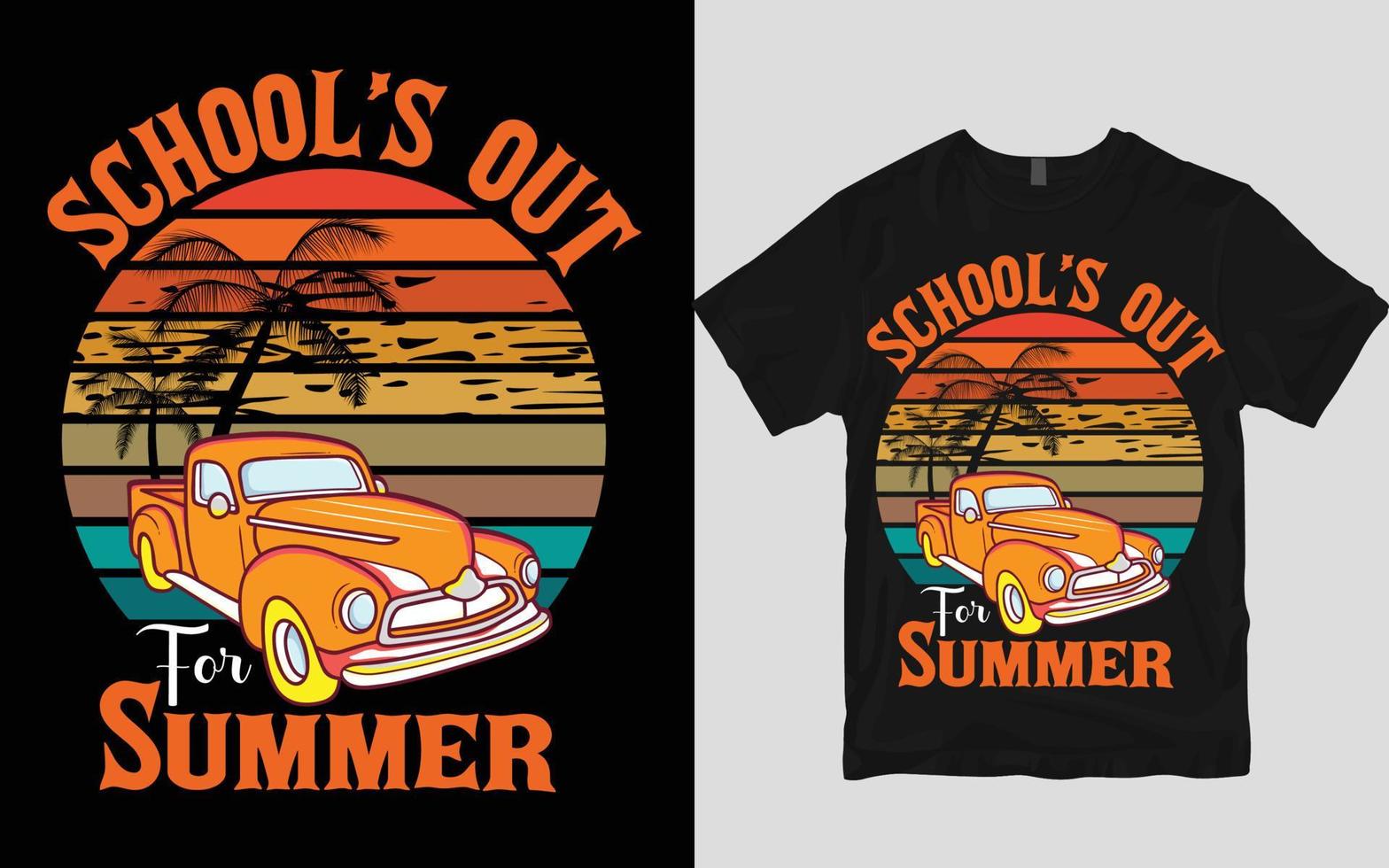 Sommer-T-Shirt-Design vektor