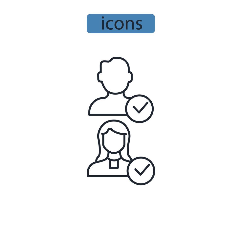 kontoikoner symbol vektorelement för infographic webb vektor