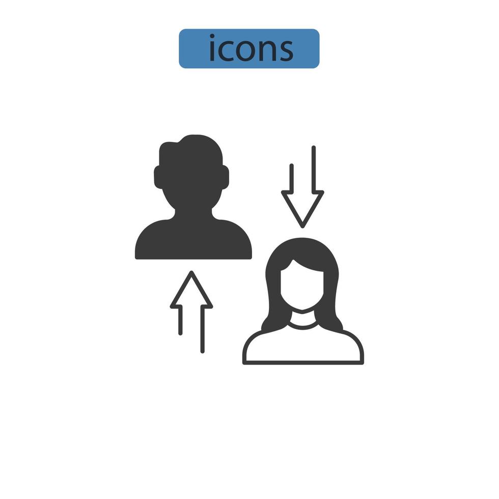 Aufbewahrungssymbole symbolen Vektorelemente für das Infografik-Web vektor