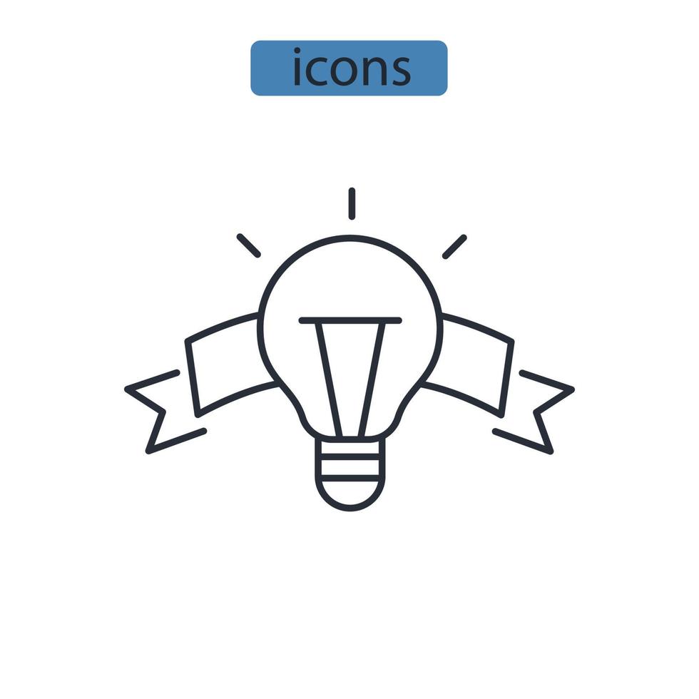 lösning ikoner symbol vektorelement för infographic webben vektor