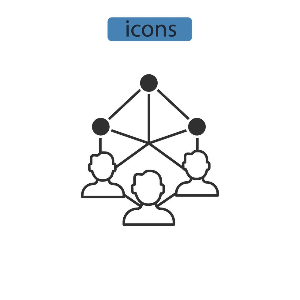 tredje part devoloper ikoner symbol vektorelement för infographic webben vektor