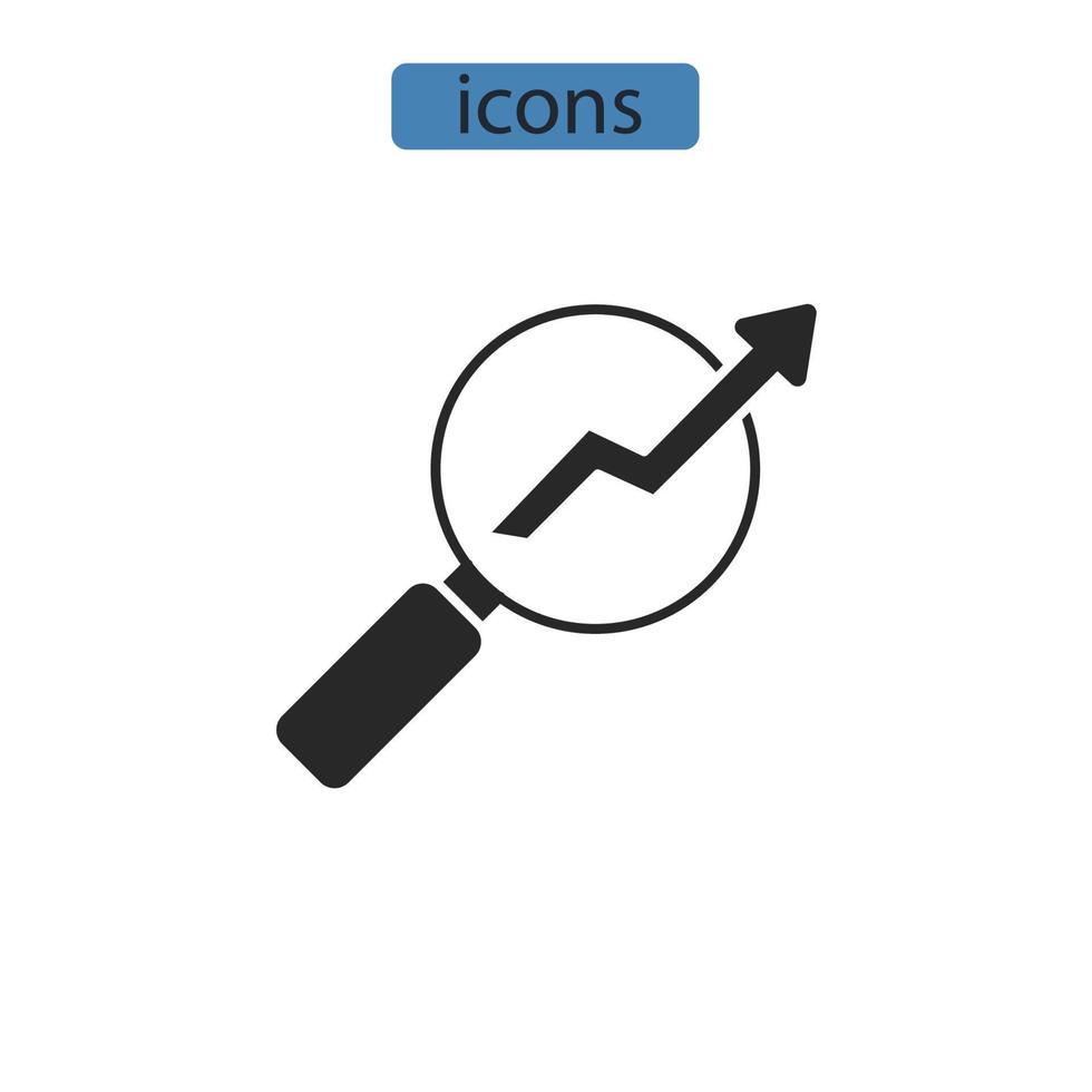 analys ikoner symbol vektor element för infographic webben