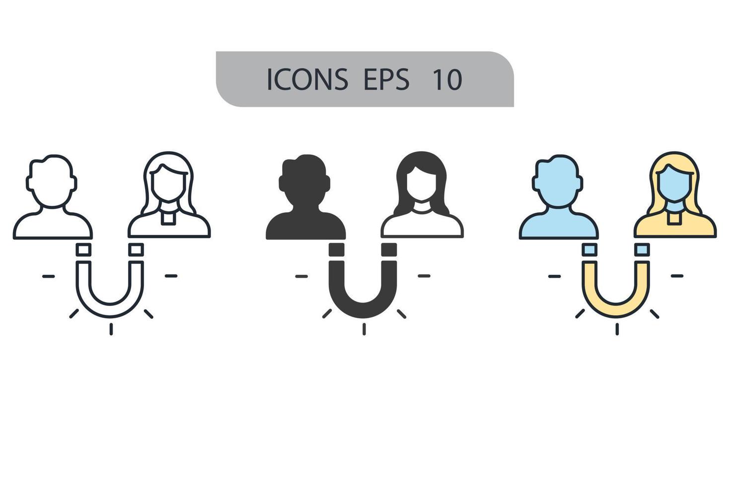 Attraktionen Symbole Symbol Vektorelemente für Infografik-Web vektor