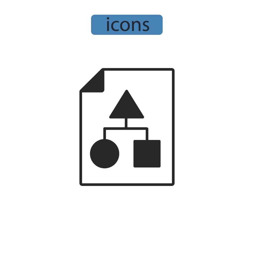 processikoner symbol vektorelement för infographic webben vektor