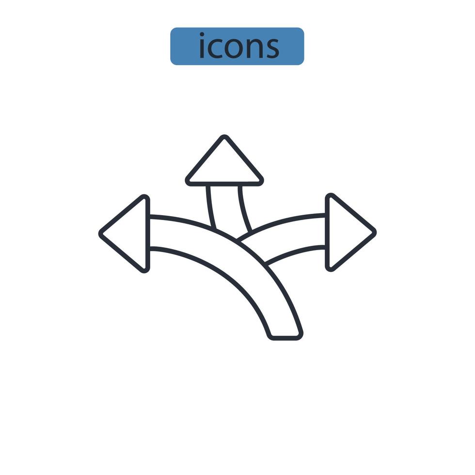 vägledning ikoner symbol vektor element för infographic webben