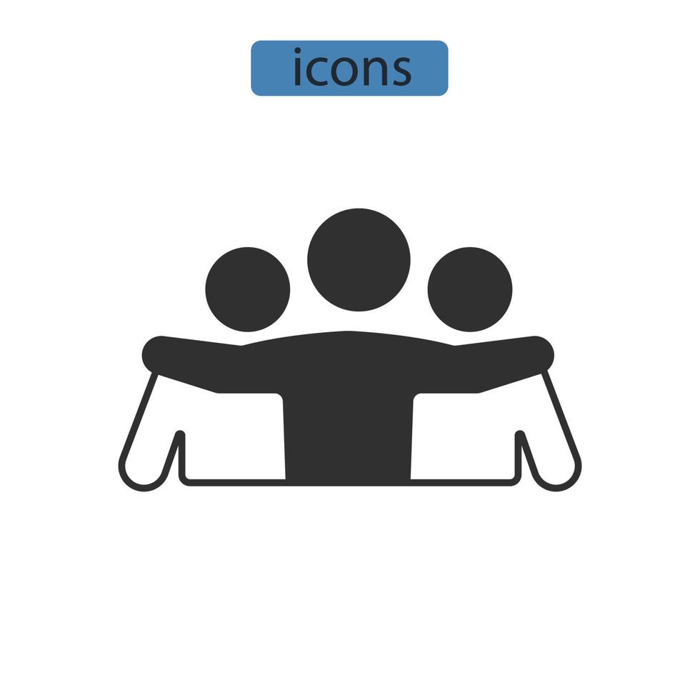 empati ikoner symbol vektorelement för infographic webben vektor