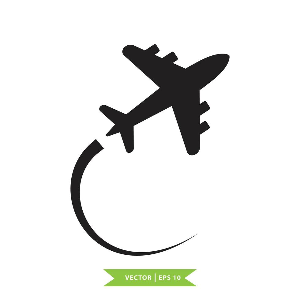 Flugzeug-Symbol Vektor-Logo-Design-Vorlage vektor