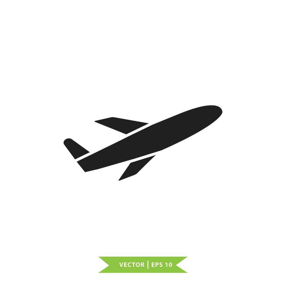 flygplan ikon vektor logotyp formgivningsmall