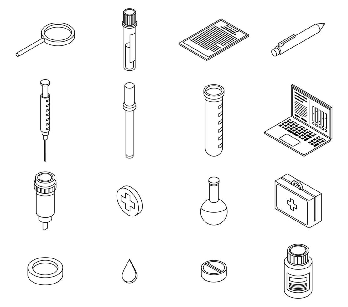 Bluttestsymbole setzen Vektoroutine vektor