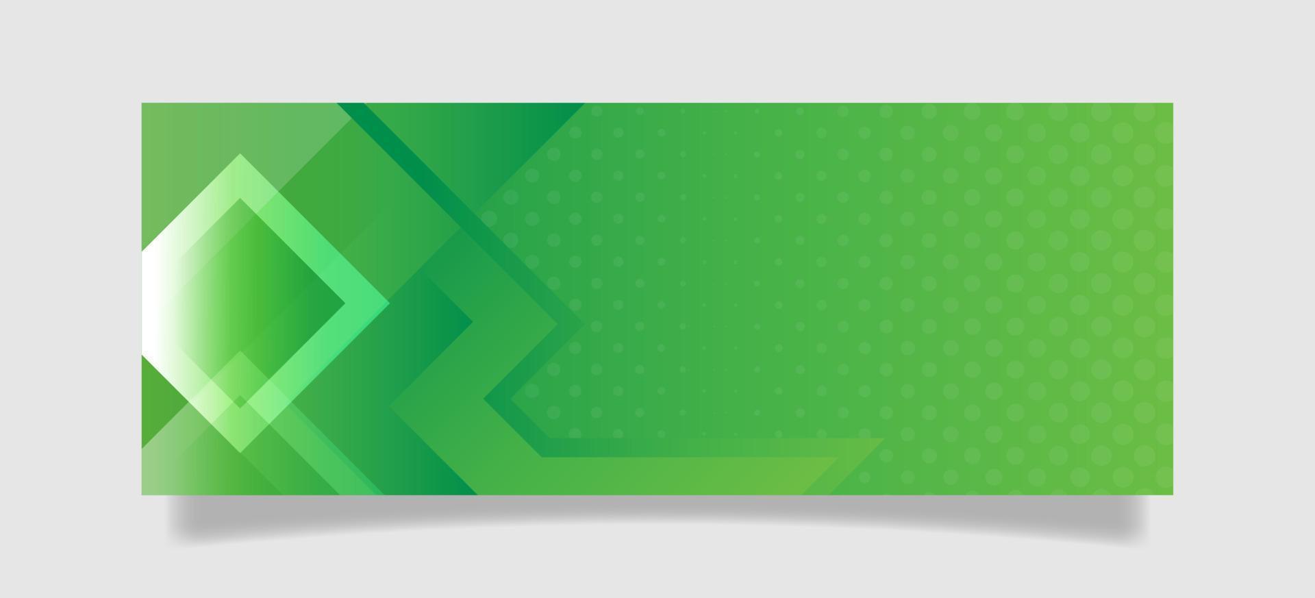 grön färg geometrisk banner design. - vektor. vektor