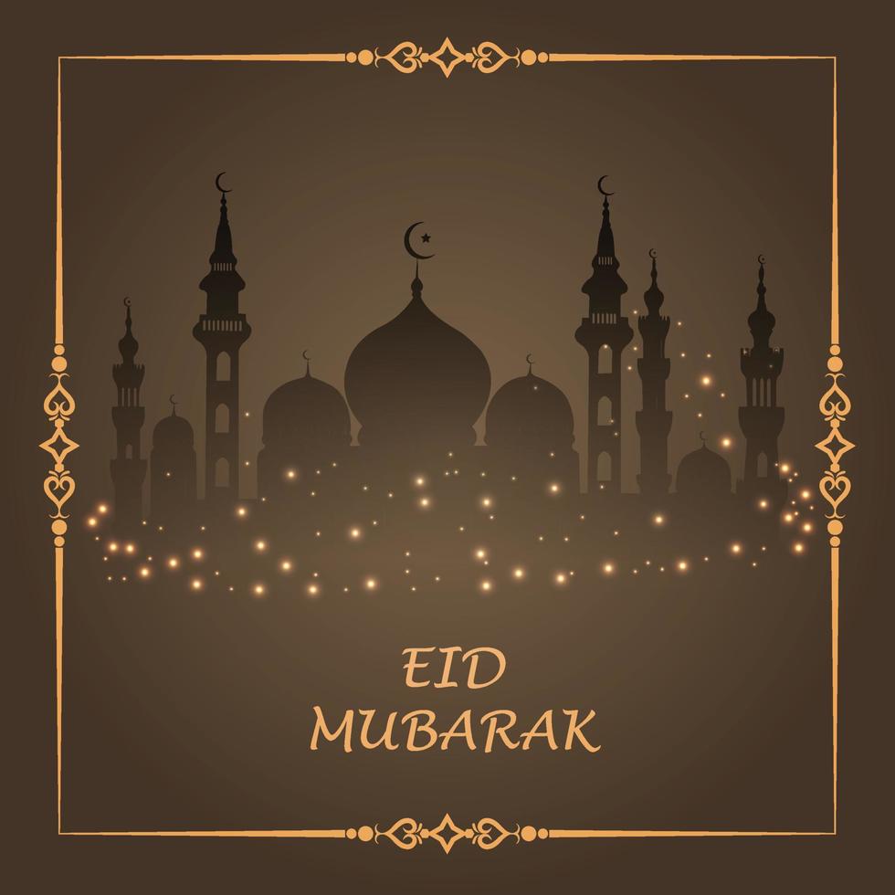 eid mubarak vektor, ramadan önskar. arabisk islamisk bakgrund. ramadan kareem. eid mubarak. inlägg på sociala medier, bannermall för sociala medier, vektor