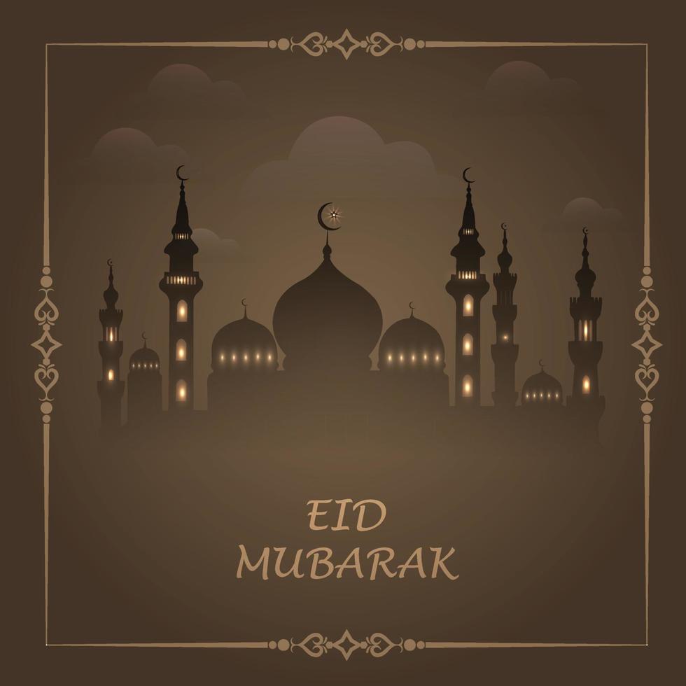 eid mubarak vektor, ramadan önskar. arabisk islamisk bakgrund. ramadan kareem. eid mubarak. inlägg på sociala medier, bannermall för sociala medier, vektor