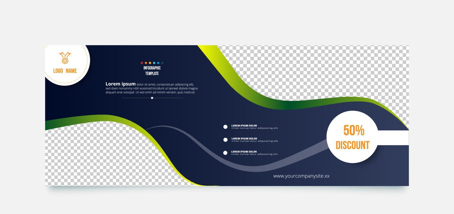 business abstrakt banner designmall. vektor