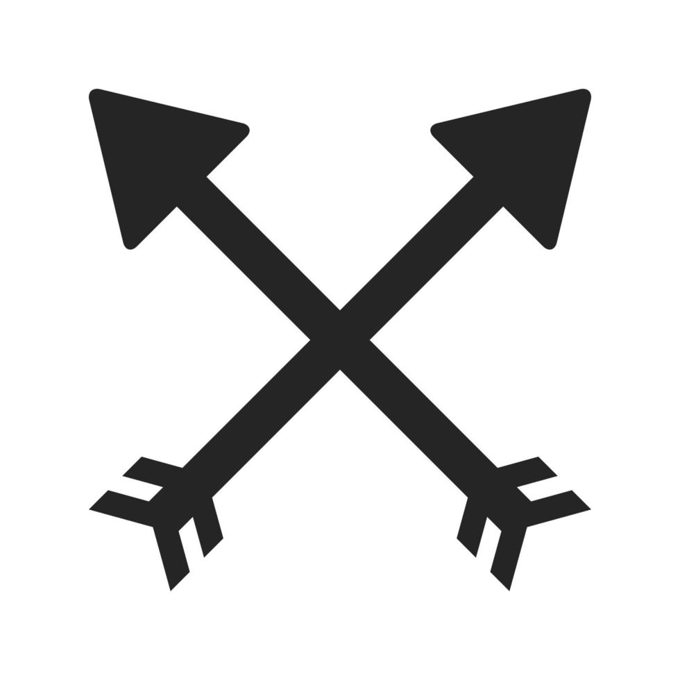 korsade tribal pilar symbol vektor