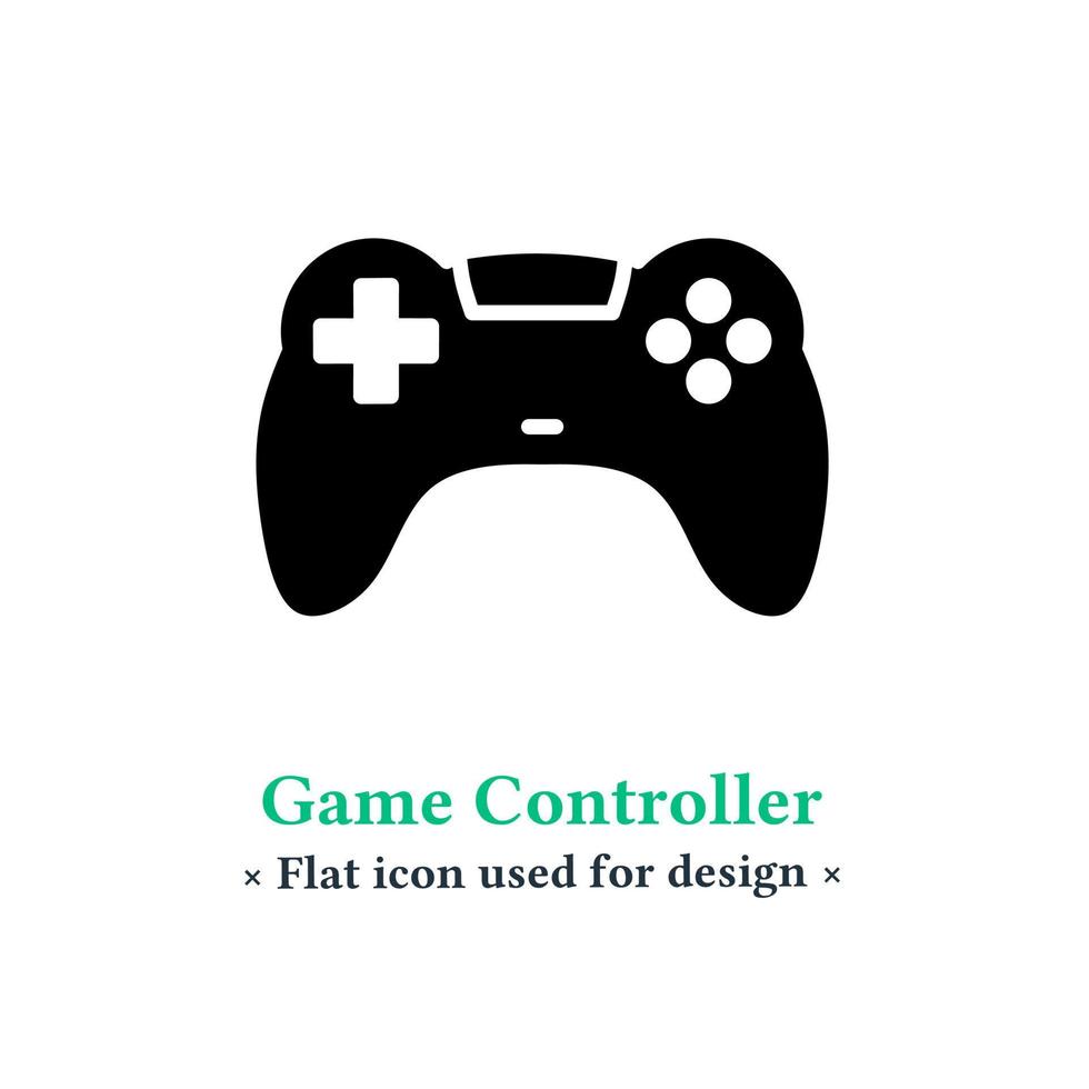 Gamecontroller-Symbol im trendigen flachen Stil isoliert auf weißem Hintergrund. Gamecontroller-Symbol, Wireless-Controller für Web- und mobile Anwendungen. vektor