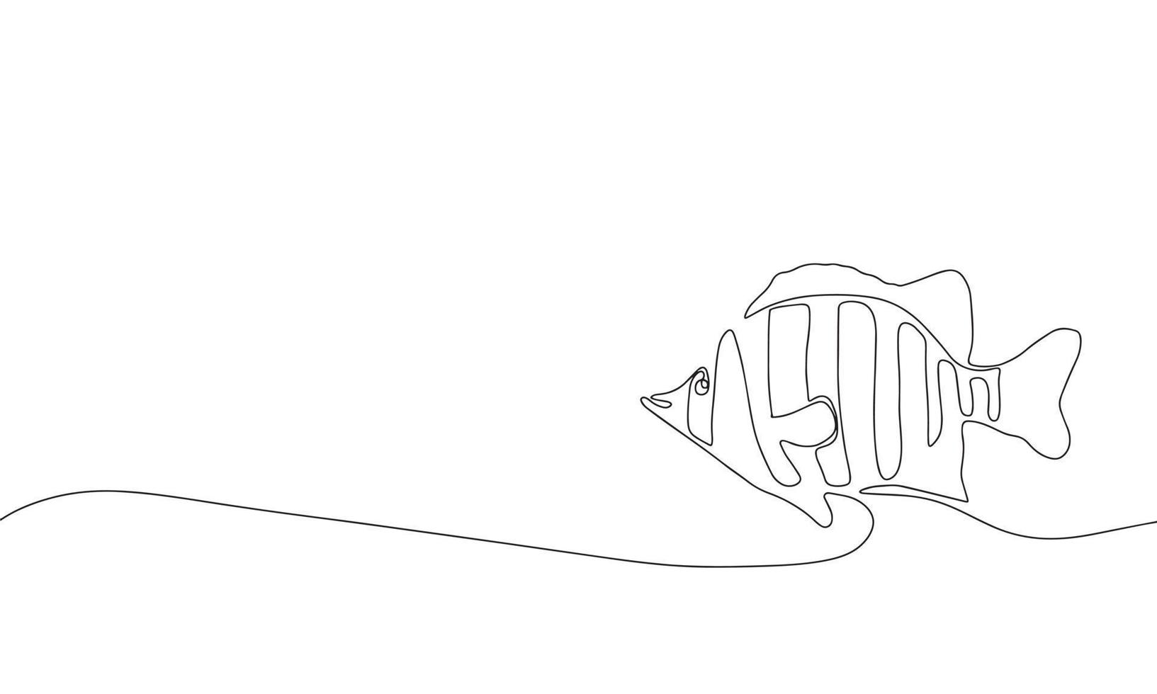 einzelne durchgehende Strichzeichnung von Schönheitsclownfischen für die Identität des Wasserlogos. schönes Anemonenfisch-Maskottchen-Konzept für Unterwasser-Show-Symbol. eine linie zeichnen grafikdesign-vektorillustration vektor