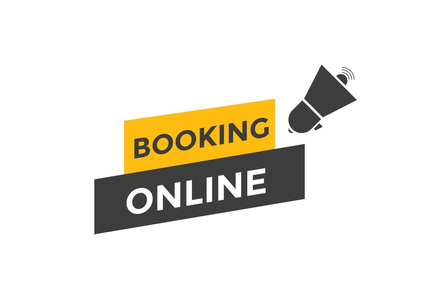 bokning online-knapp. onlinebokning vektor