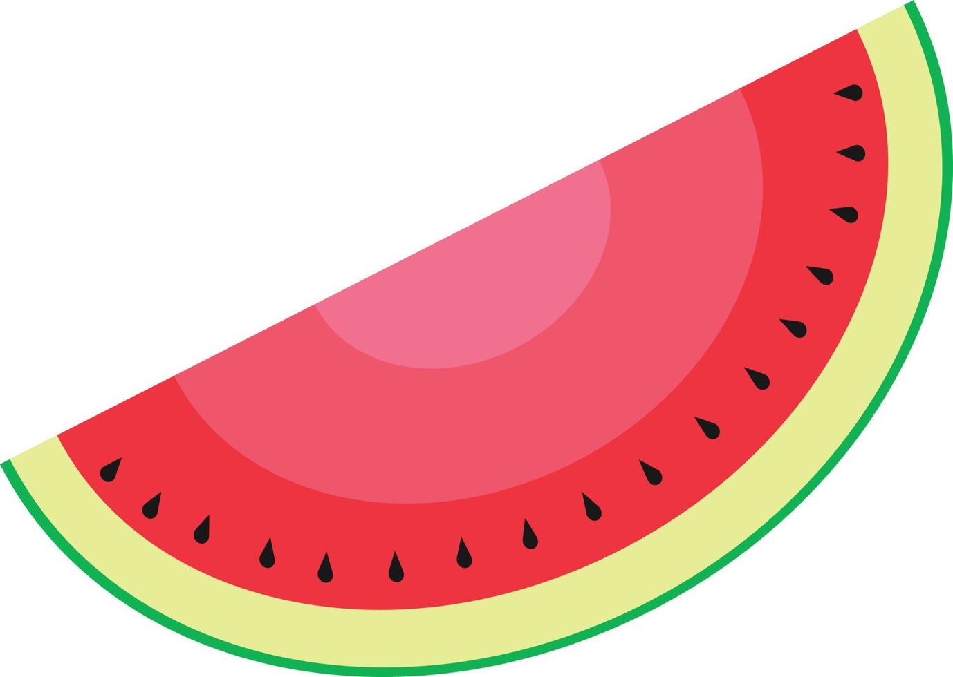 Wassermelonenscheibe einfaches Symbol vektor