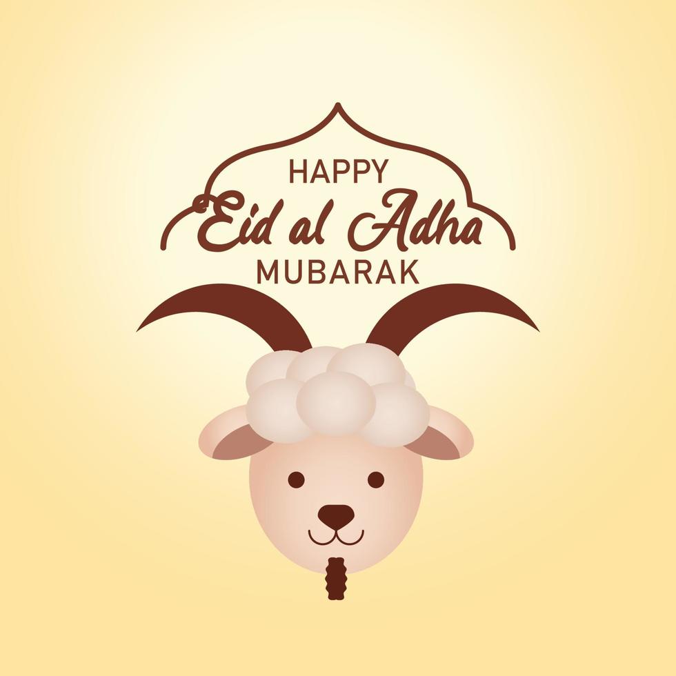 eid al adha bakgrundsdesign vektor