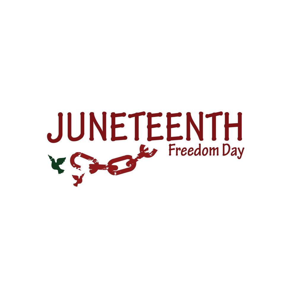 juneteenth design bakgrund vektor