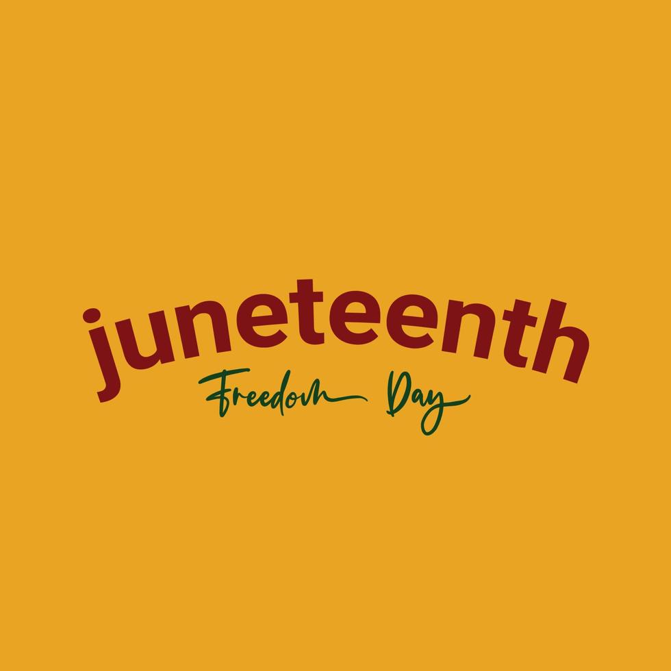 juneteenth design bakgrund vektor