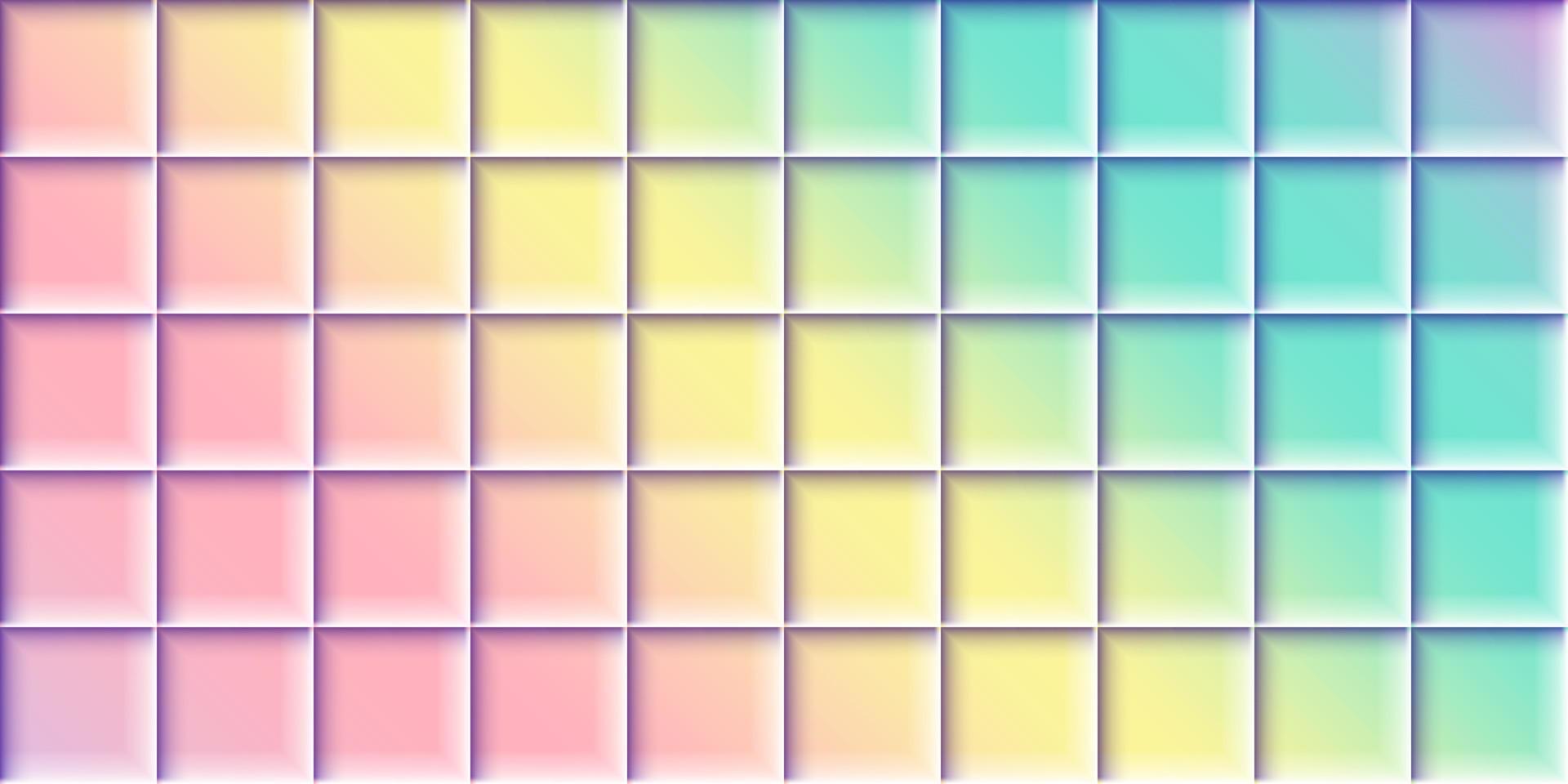 pop rektangel i färg pastell bakgrund vektor