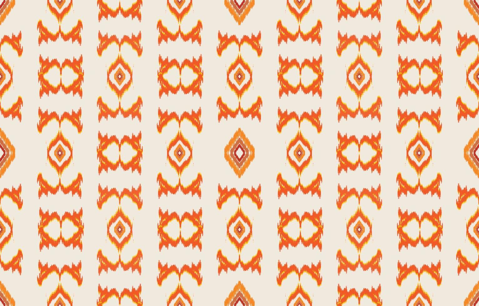 stoff ikat nahtloses muster geometrischer ethnischer traditioneller stickerei style.design für hintergrund, teppich, matte, sarong, kleidung, vektorillustration. vektor