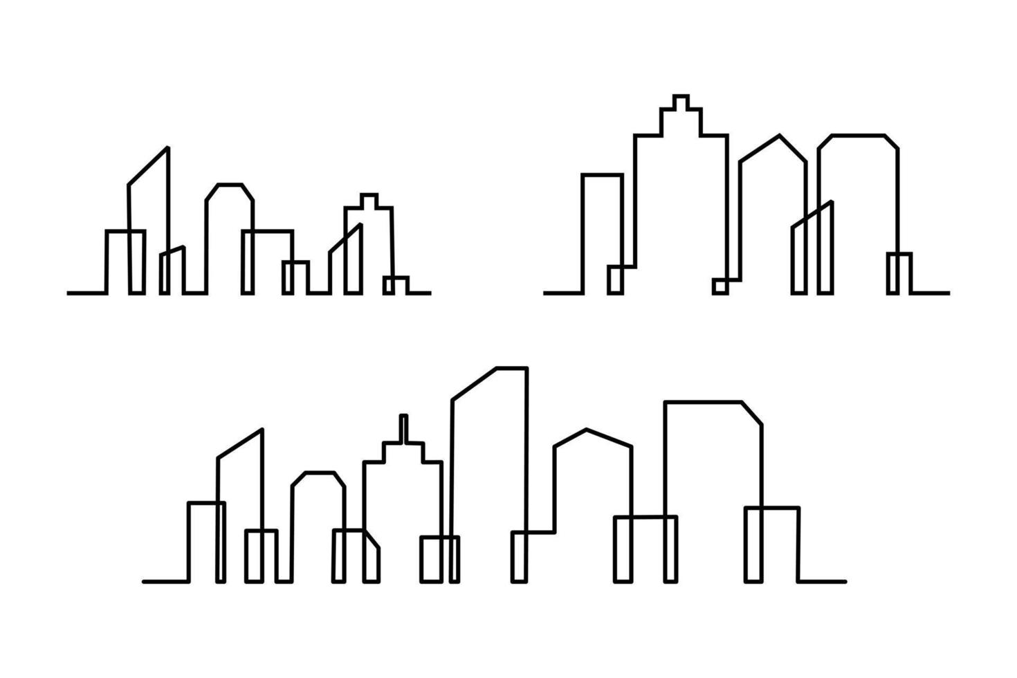 stadens skyline vektor illustration design