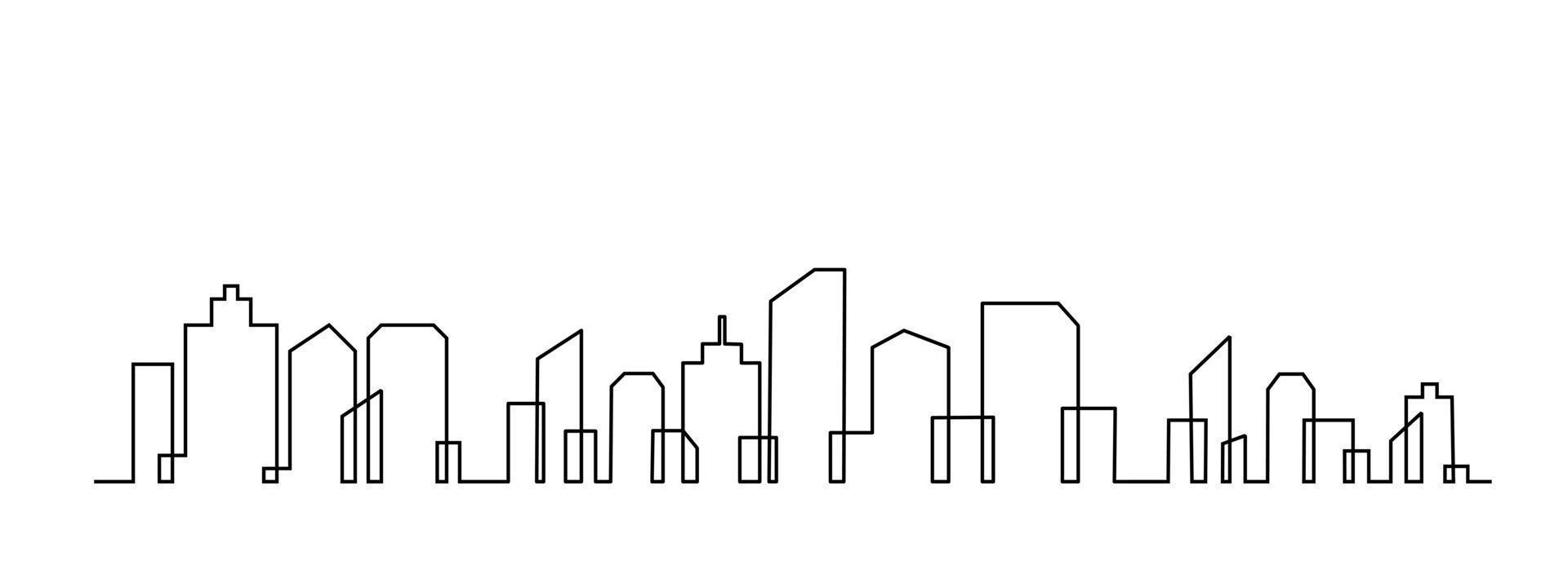 vektor-illustrationsdesign der skyline der stadt vektor