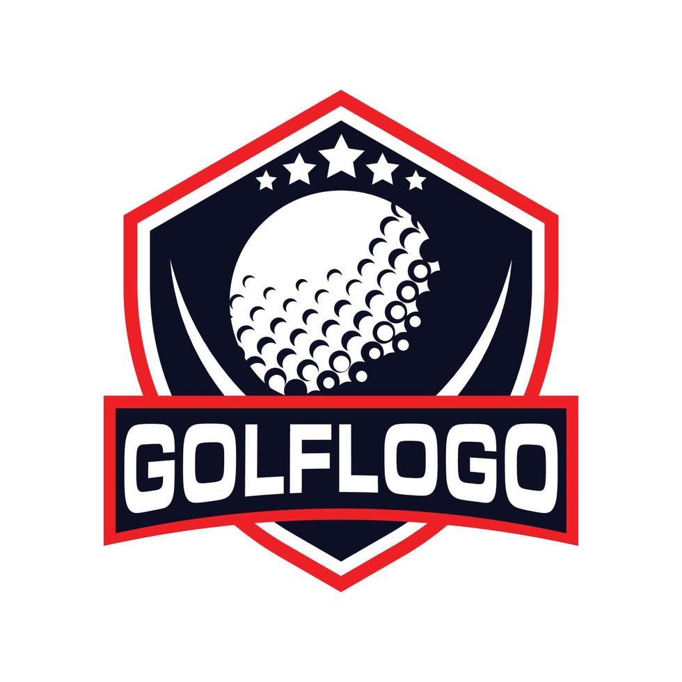 Golf-Logo-Design, Sport-Logo vektor